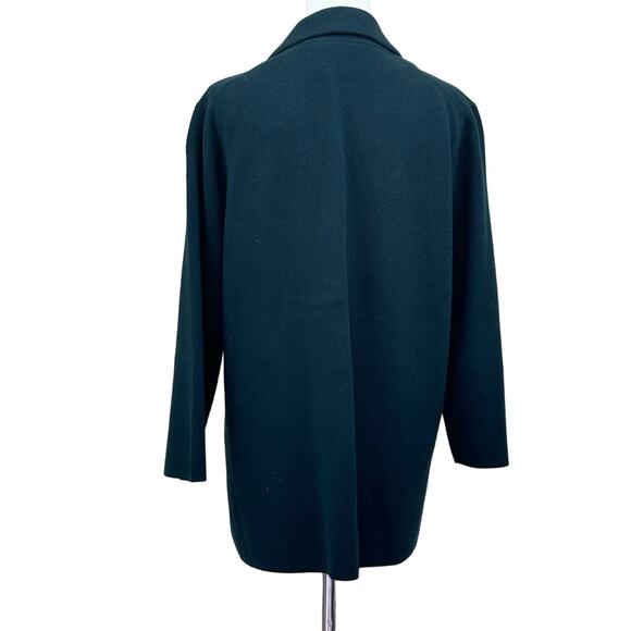 J. Crew green Sophie Open Front Sweater Blazer, large, office, cool weather - Picture 2 of 7